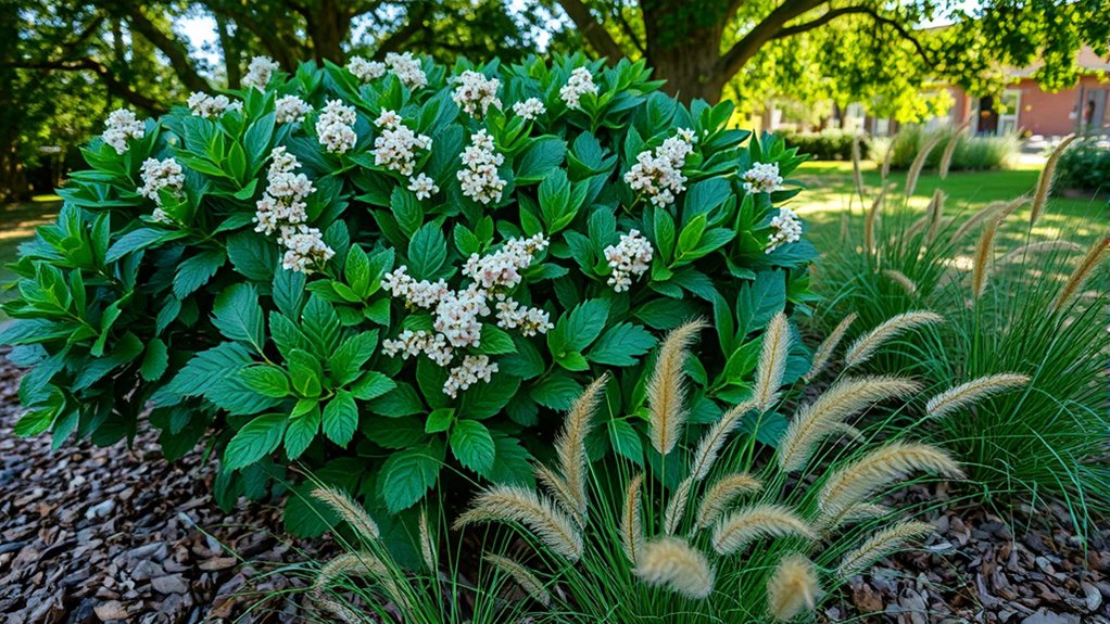 native shrubs enhance landscape structure