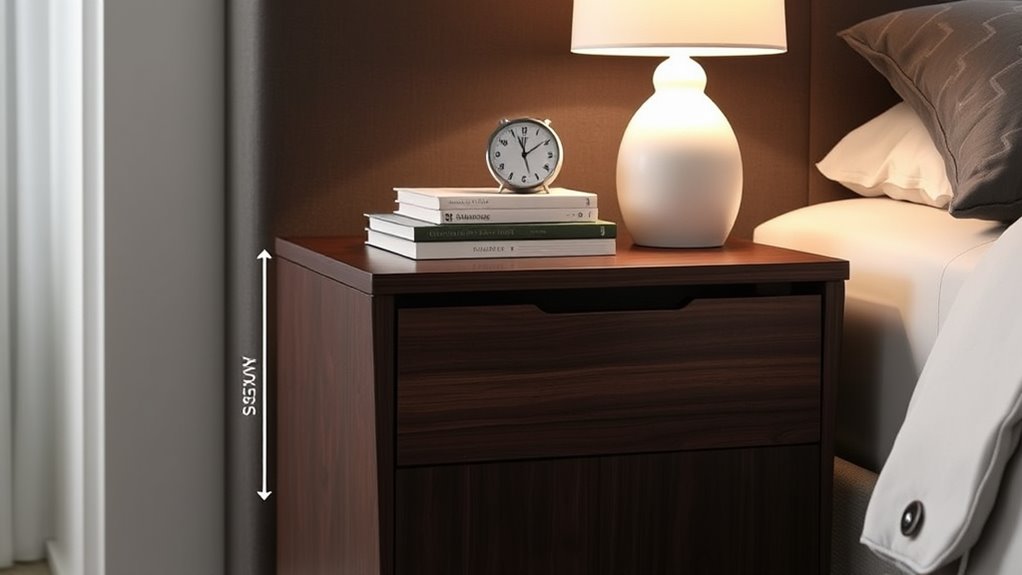 nightstand size and placement