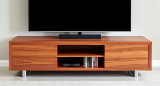 optimal tv media console dimensions