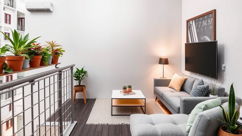 optimize small balcony space