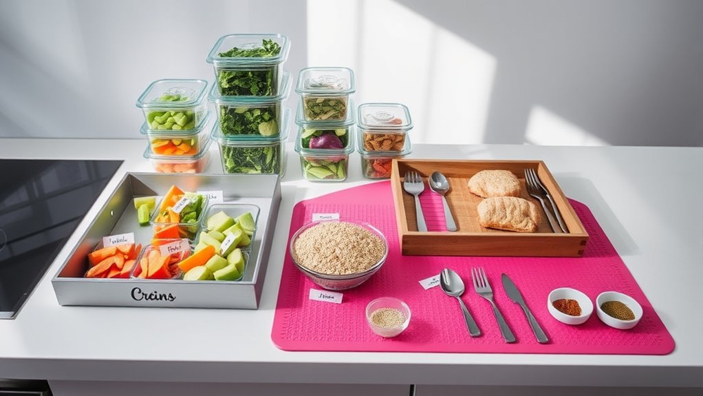 organized accessible food storage