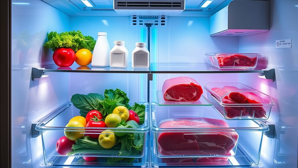 organized fridge for safety