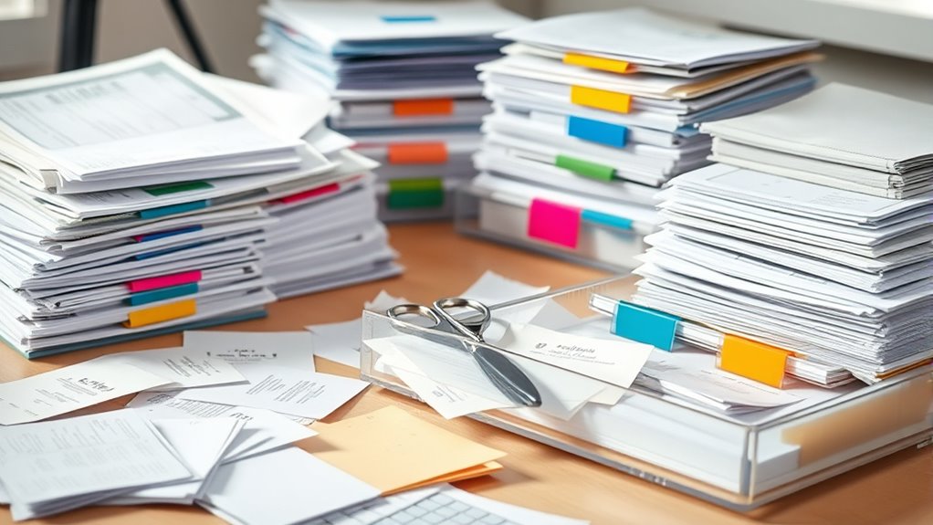 organized paper sorting system