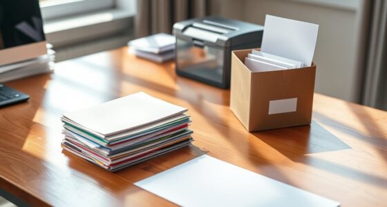 organizing and decluttering papers