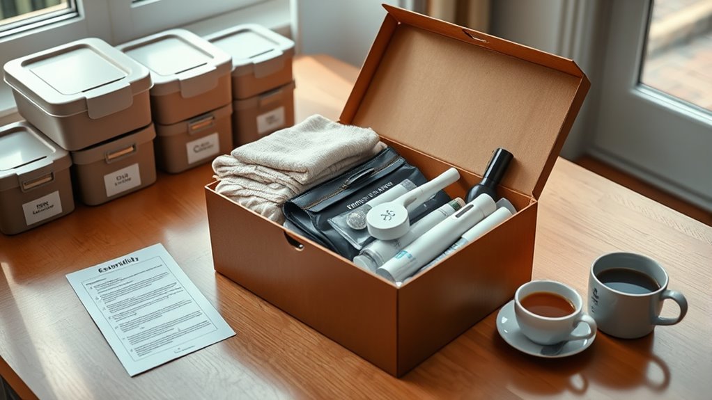 pack essentials for easy access