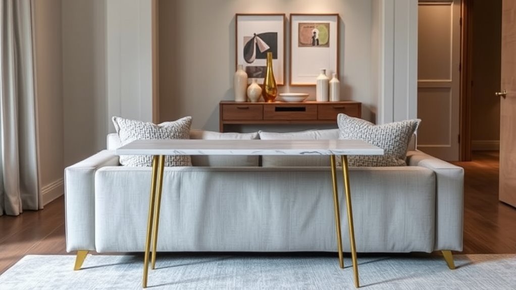 proper console table placement