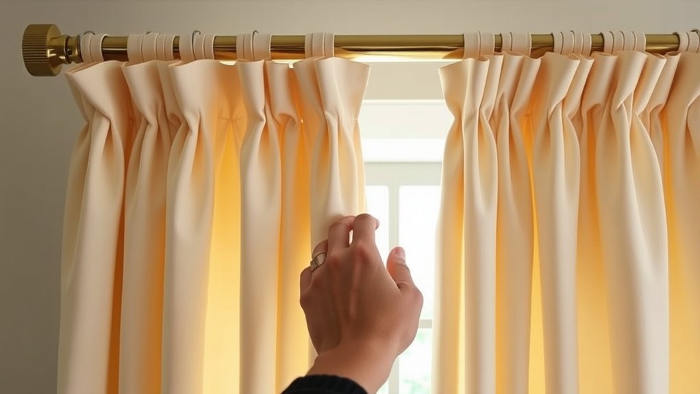 proper curtain hanging techniques