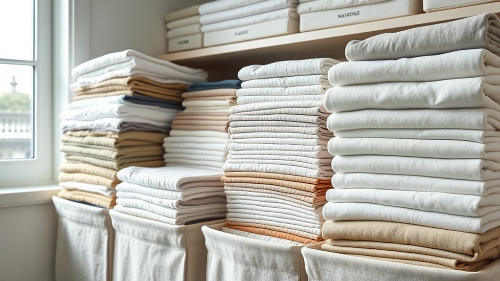 proper fabric folding and storage