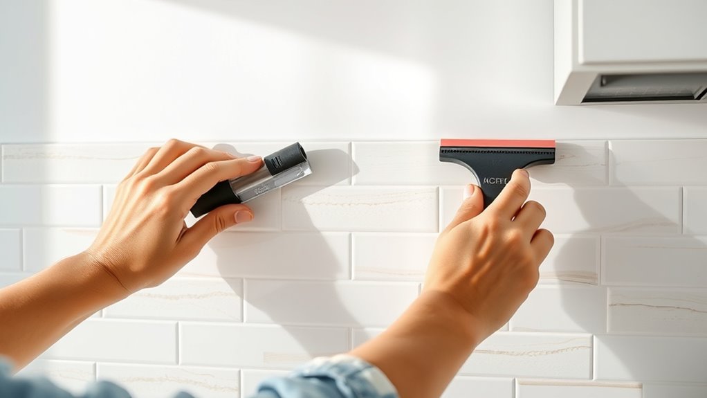 proper tile application technique