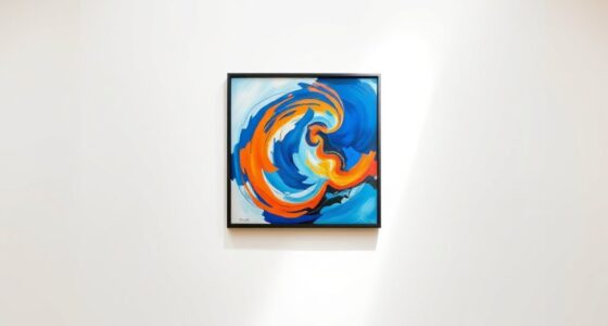 properly hung at eye level