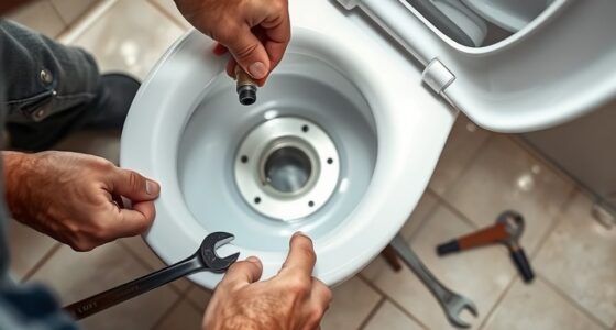 repair a leaking toilet