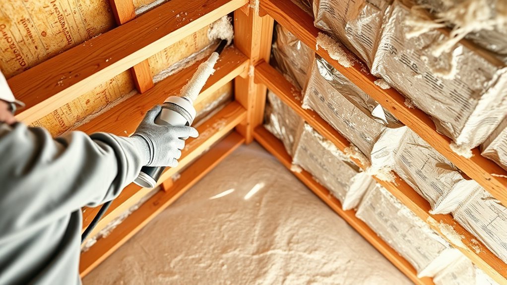 seal gaps before insulating