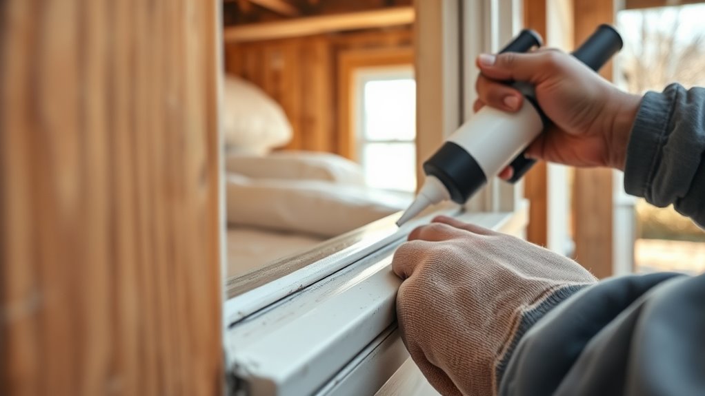 seal gaps before insulation