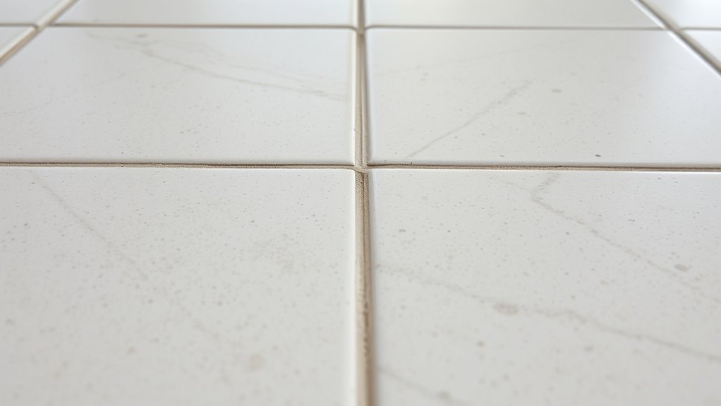 seal grout regularly and inspect