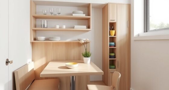 small space dining storage