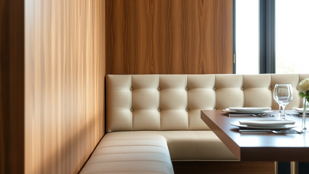 standard seating size guidelines