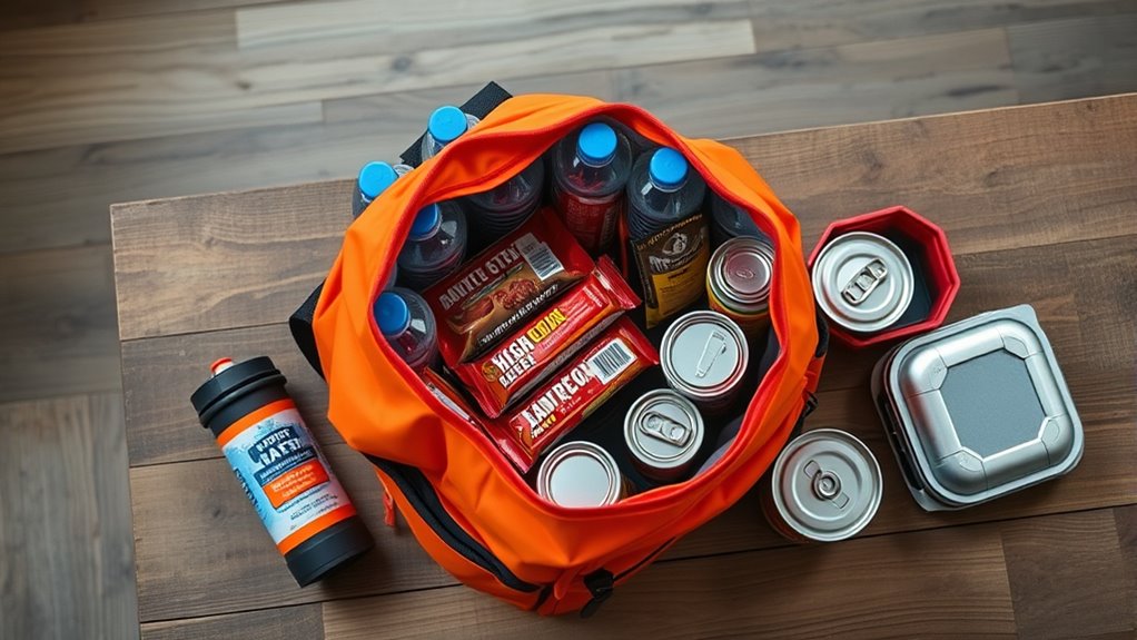 stock food and water wisely