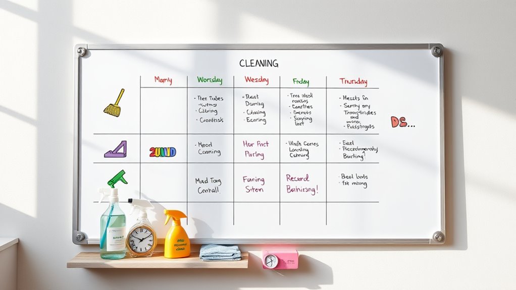 streamlined weekly cleaning routine