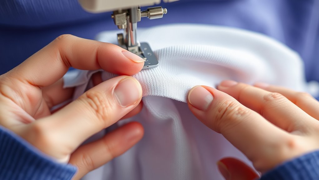 stretchy hem sewing tips