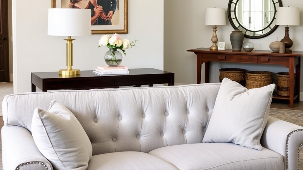 stylish entryway console decor