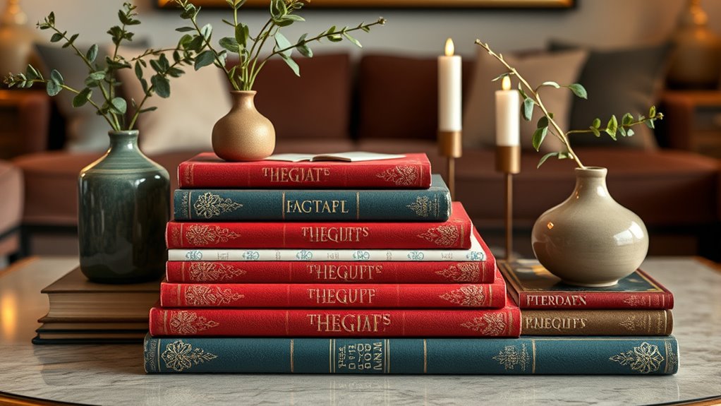 stylish organized book displays