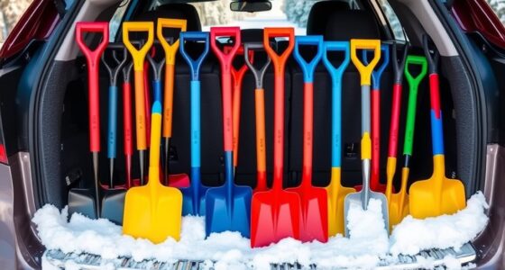 top car trunk snow shovels
