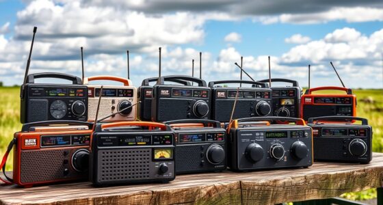 top hand crank radios