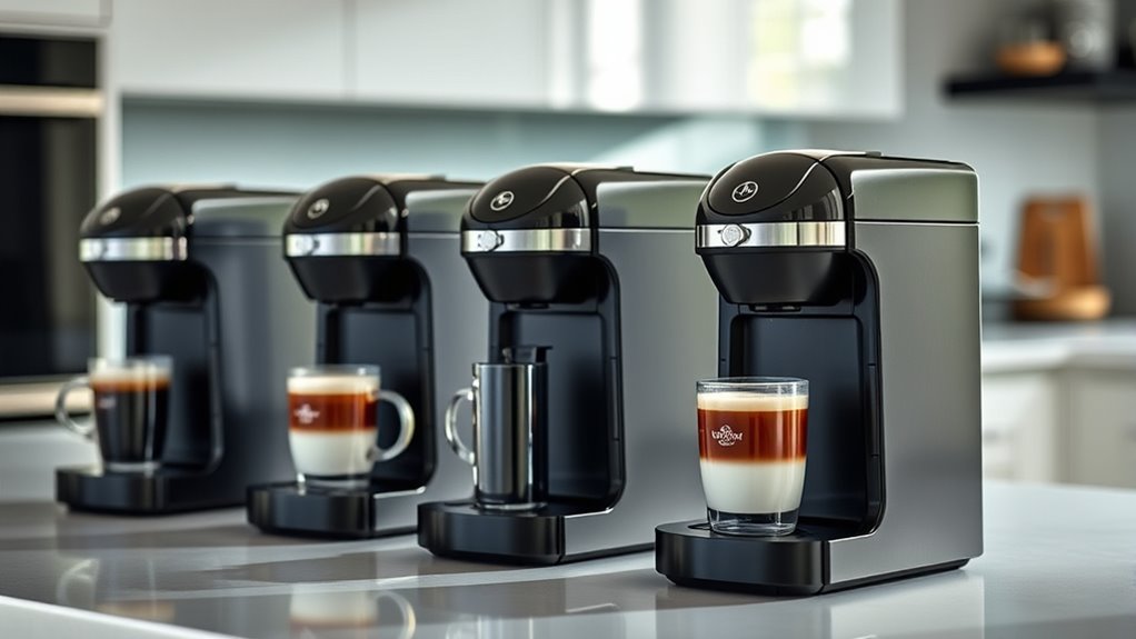 top single serve coffee with frother