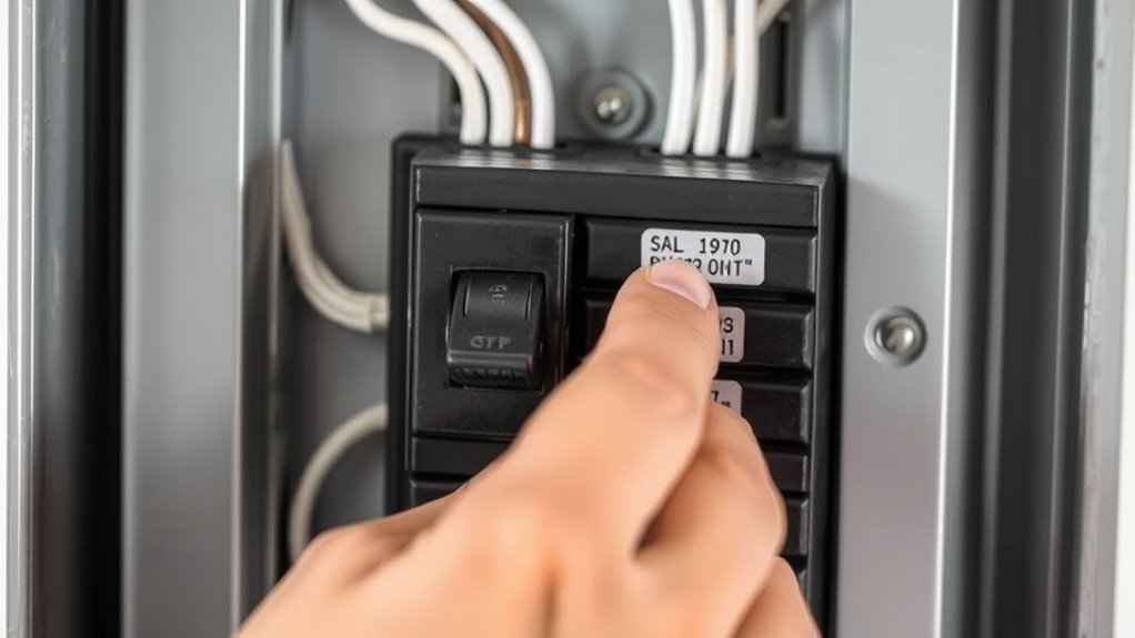 turn off power at breaker