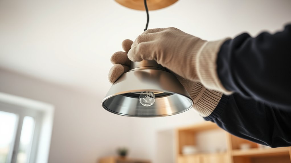 turn off power remove fixture