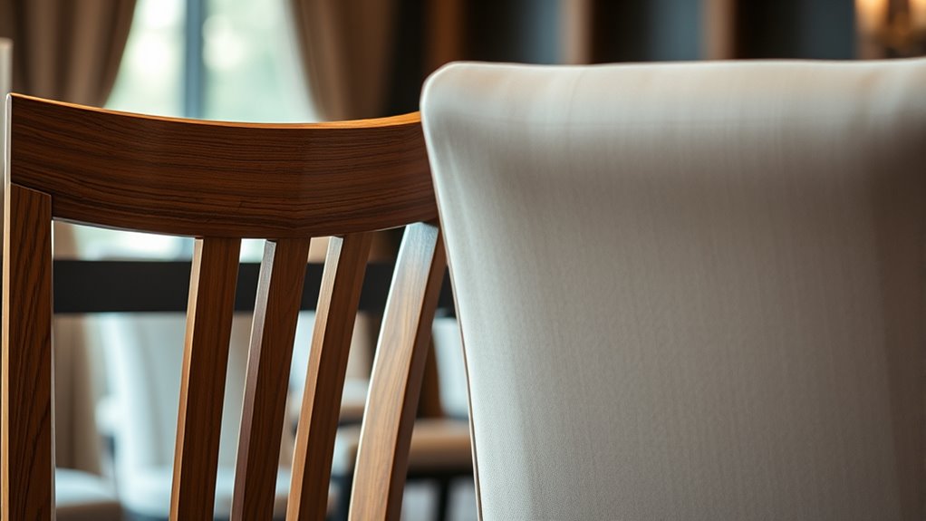 upholstered vs non upholstered backs