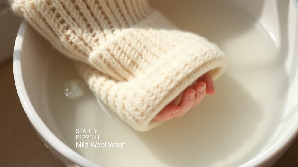 use gentle wool washing