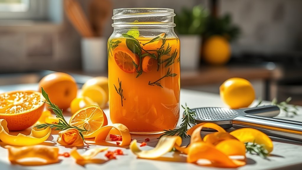 use vegetable peels creatively