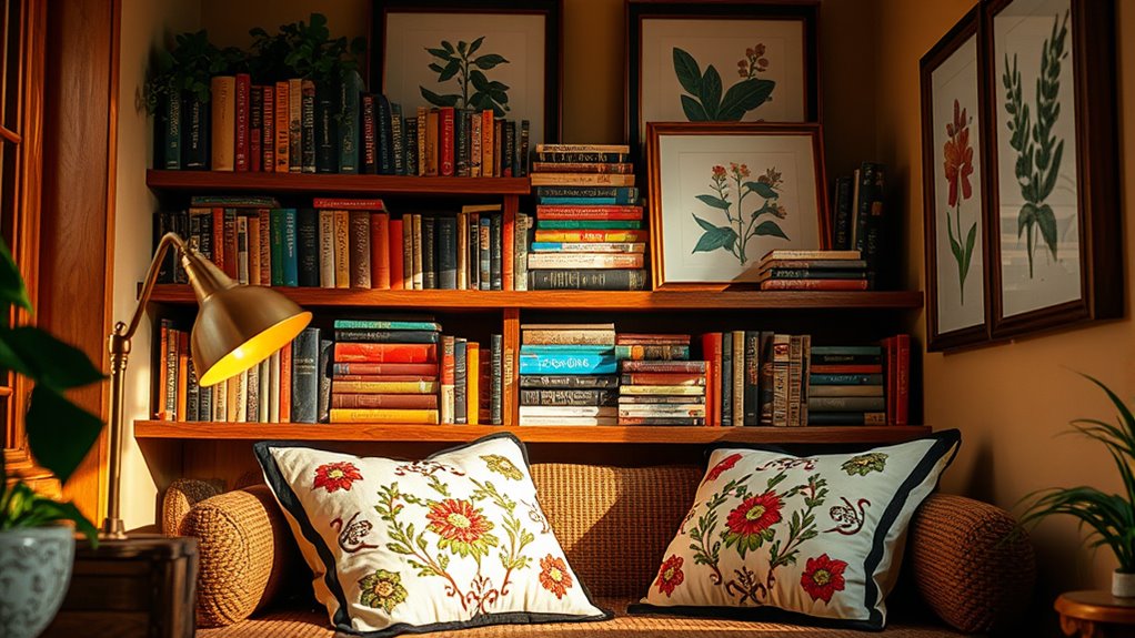 using books as decor