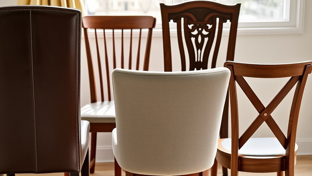 varieties of comfortable backs