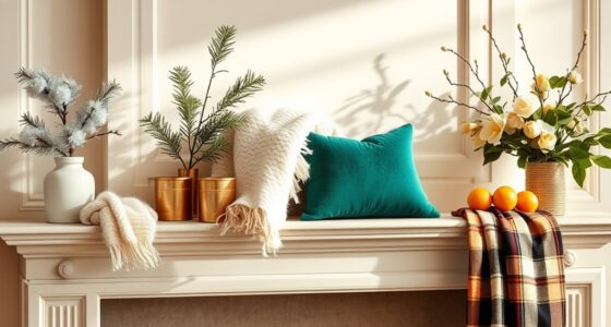 versatile seasonal mantel styling