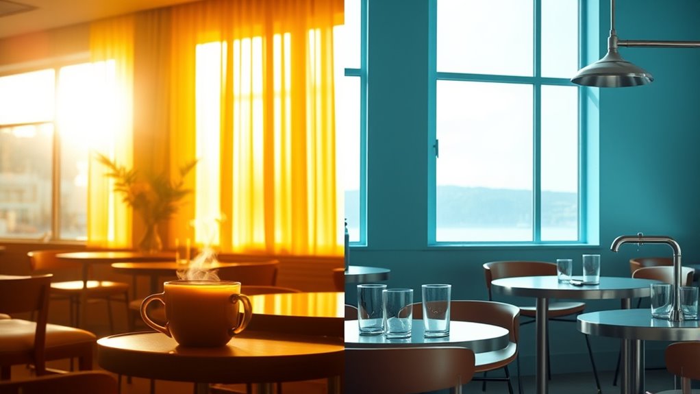 warm energizing calming tones