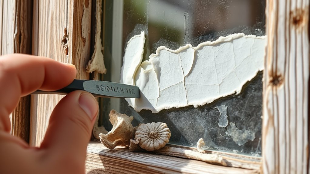 wear gloves use scraper