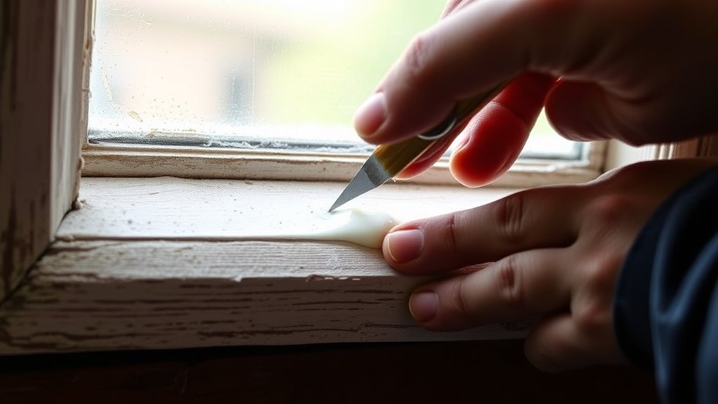 window glazing putty repair