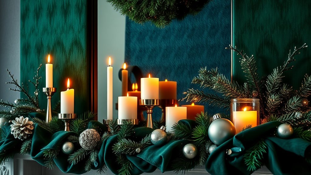 winter textured elegant decor