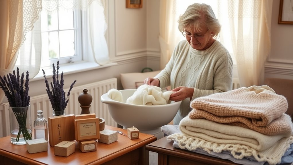 wool repair and storage