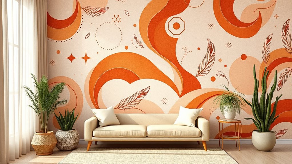 best boho wall murals