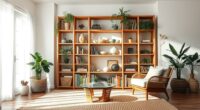 boho bookcases for style