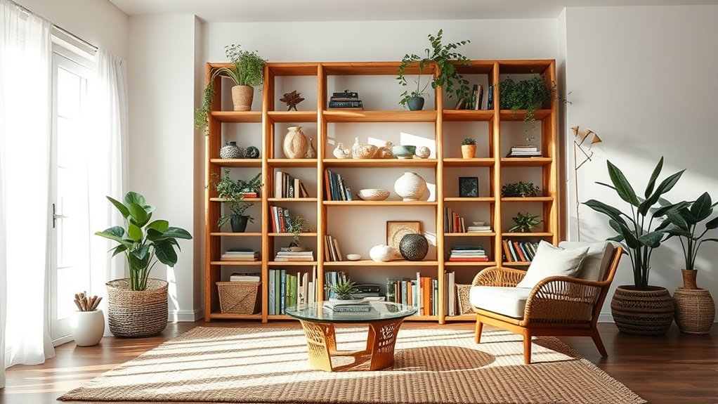 boho bookcases for style