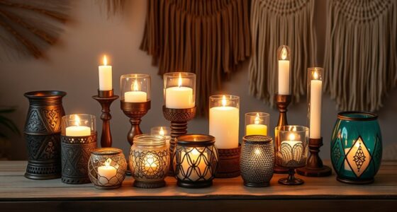 boho candle holder collection