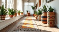 boho hallway runner ideas