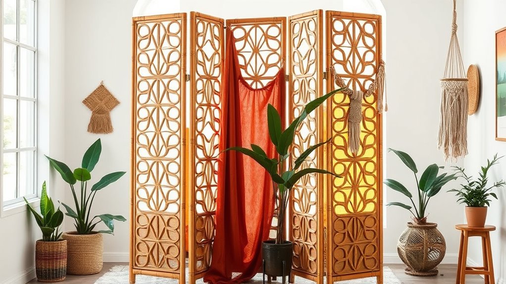 boho room divider ideas