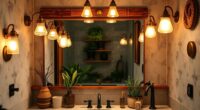 boho vanity lighting ideas