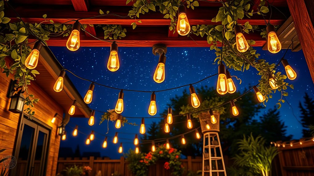 charming boho outdoor lighting