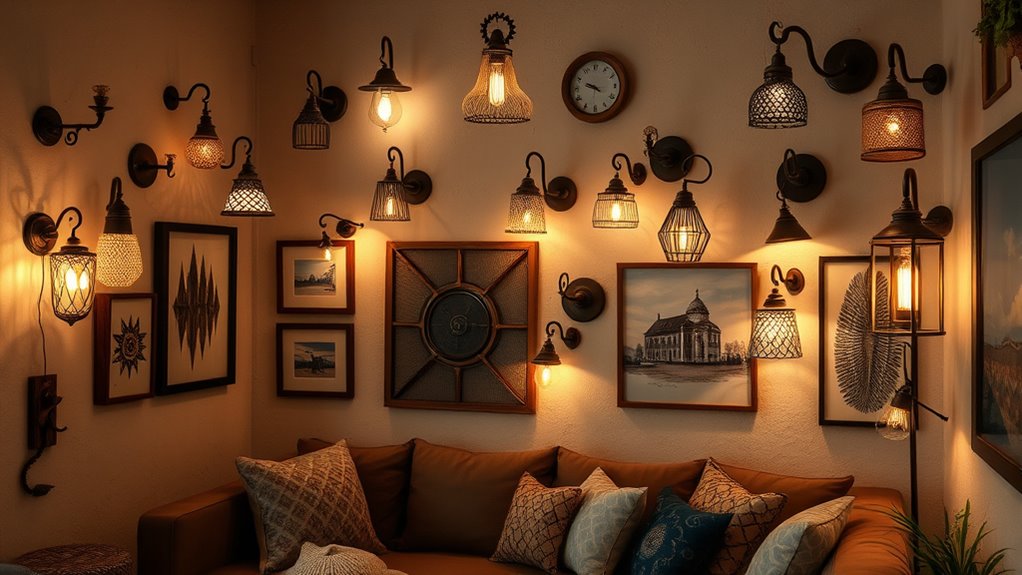 charming boho wall lights